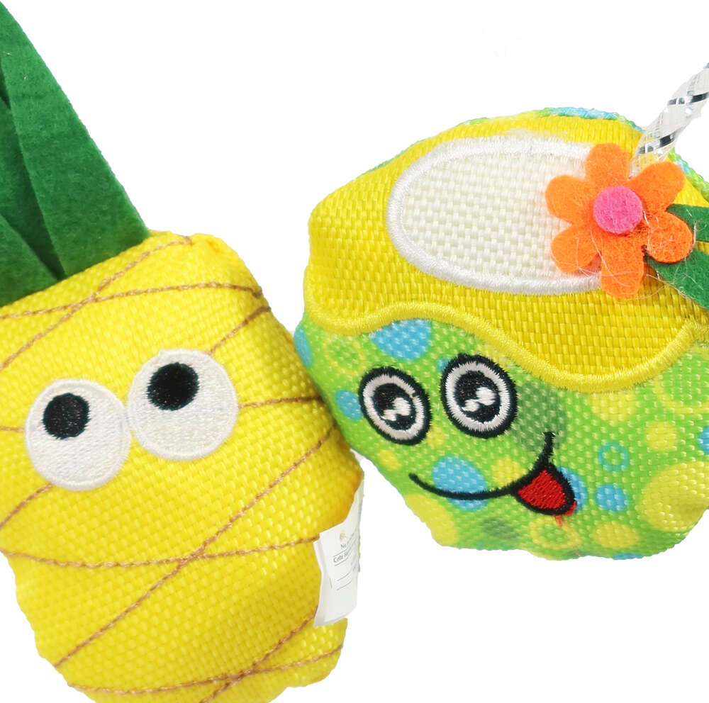 Brinquedo Pelúcia Fofos Kit Verao Suco Abacaxi com Catnip para Gatos - Tam. Único