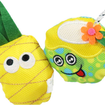 Brinquedo Pelúcia Fofos Kit Verao Suco Abacaxi com Catnip para Gatos