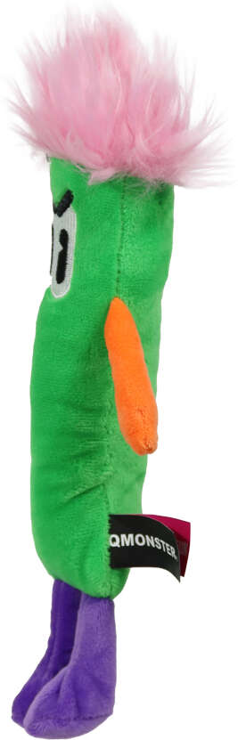 Brinquedo Pelúcia Qmonster Stickman com Catnip Verde para Gatos - Tam. Único
