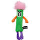 Brinquedo Pelúcia Qmonster Stickman com Catnip Verde para Gatos