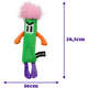 Brinquedo Pelúcia Qmonster Stickman com Catnip Verde para Gatos