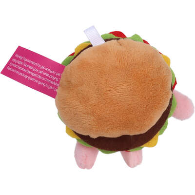 Brinquedo Pelúcia Qmonster Fast Food Hambúrguer com Catnip para Gatos