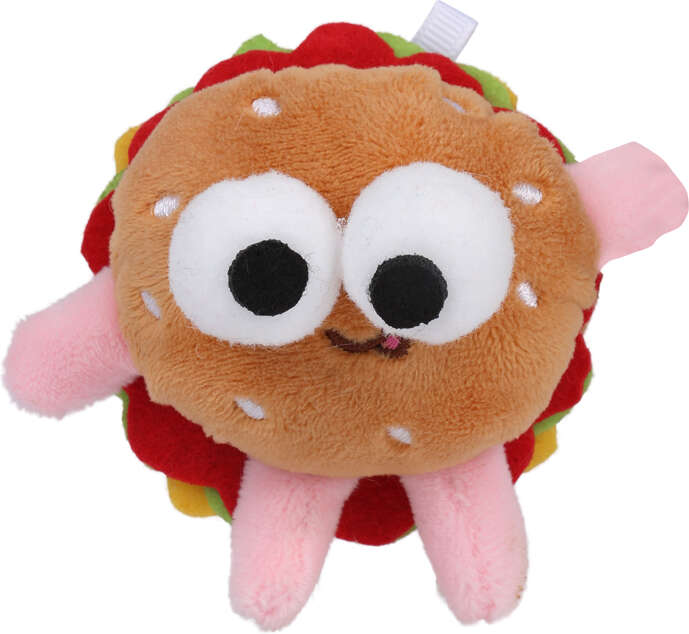 Brinquedo Pelúcia Qmonster Fast Food Hambúrguer com Catnip para Gatos - Tam. Único