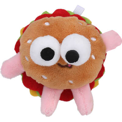 Brinquedo Pelúcia Qmonster Fast Food Hambúrguer com Catnip para Gatos