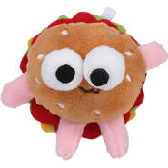 Brinquedo Pelúcia Qmonster Fast Food Hambúrguer com Catnip para Gatos - Tam. Único