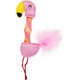 Brinquedo Pelúcia Fofos Animais Pulam Pulam Flamingo com Catnip para Gatos
