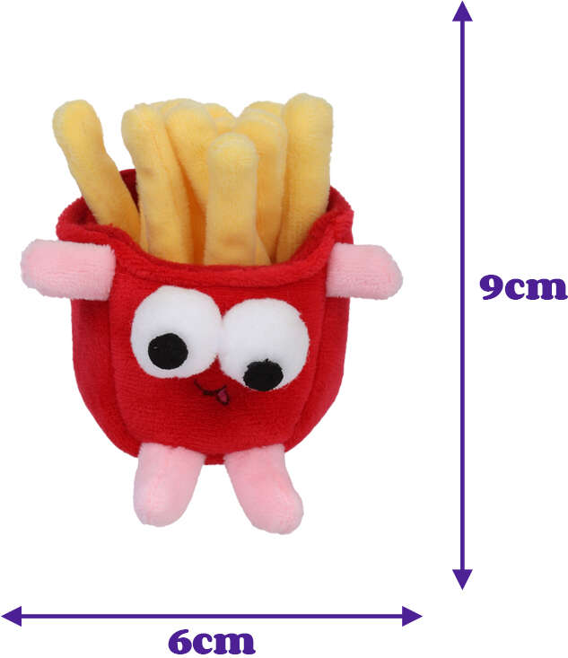 Brinquedo Pelúcia Qmonster Fast Food Batata Frita com Catnip para Gatos - Tam. Único