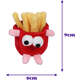 Brinquedo Pelúcia Qmonster Fast Food Batata Frita com Catnip para Gatos