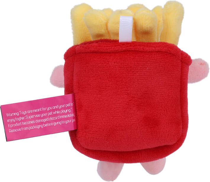 Brinquedo Pelúcia Qmonster Fast Food Batata Frita com Catnip para Gatos - Tam. Único