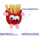 Brinquedo Pelúcia Qmonster Fast Food Batata Frita com Catnip para Gatos