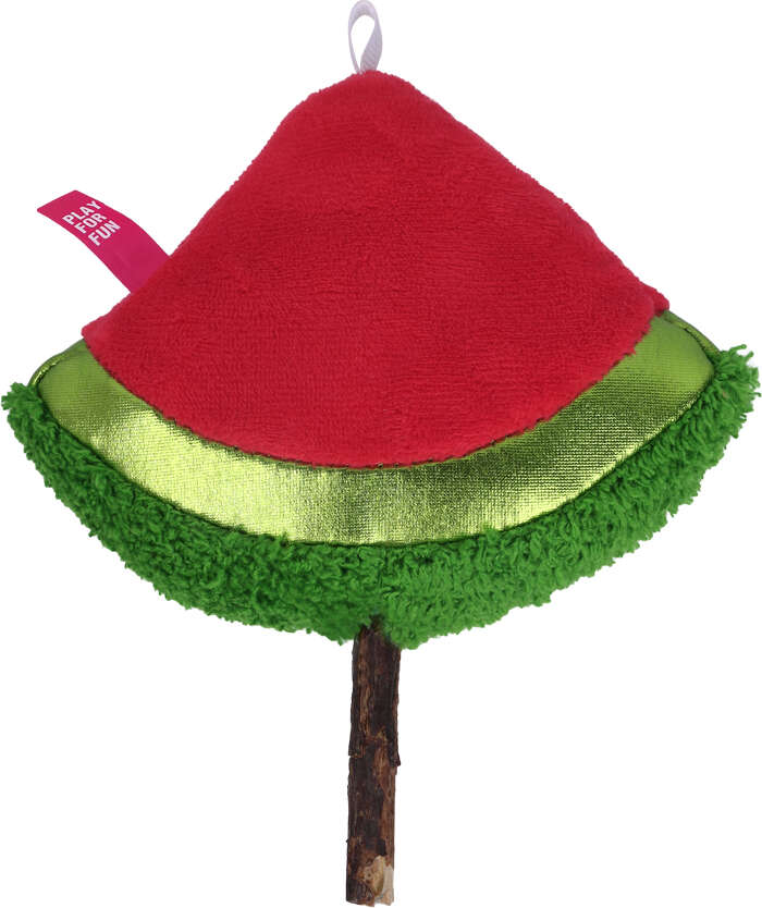 Brinquedo Pelúcia Qmonster Pirulito Melancia Matatabi com Catnip para Gatos - Tam. Único