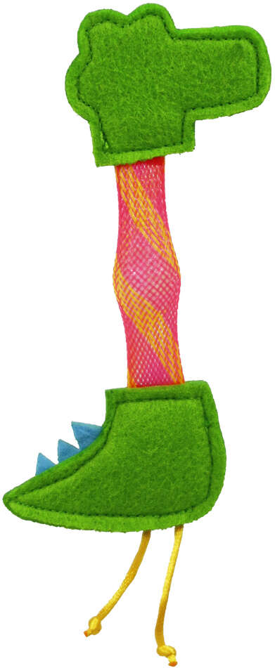 Brinquedo Pelúcia Fofos Animais Pulam Pulam Crocodilo com Catnip para Gatos - Tam. Único