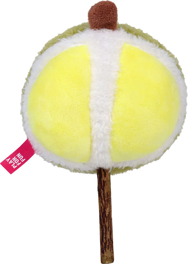 Brinquedo Pelúcia Qmonster Pirulito Durião Matatabi com Catnip para Gatos - Tam. Único