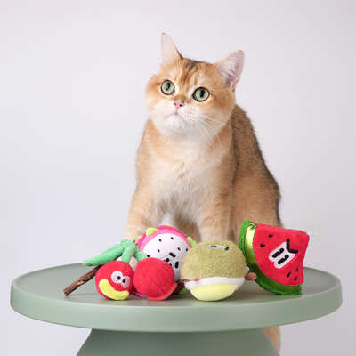 Brinquedo Pelúcia Qmonster Pirulito Durião Matatabi com Catnip para Gatos