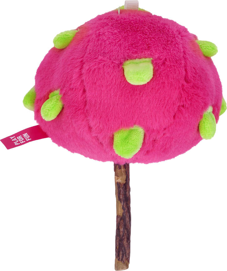 Brinquedo Pelúcia Qmonster Pirulito Pitaya Matatabi com Catnip para Gatos - Tam. Único