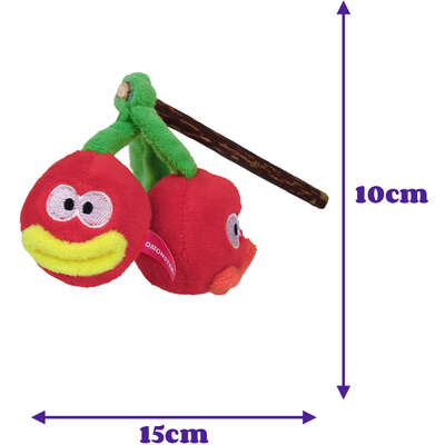 Brinquedo Pelúcia Qmonster Pirulito Cereja Matatabi com Catnip para Gatos