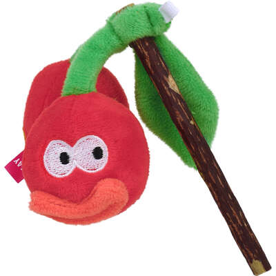 Brinquedo Pelúcia Qmonster Pirulito Cereja Matatabi com Catnip para Gatos