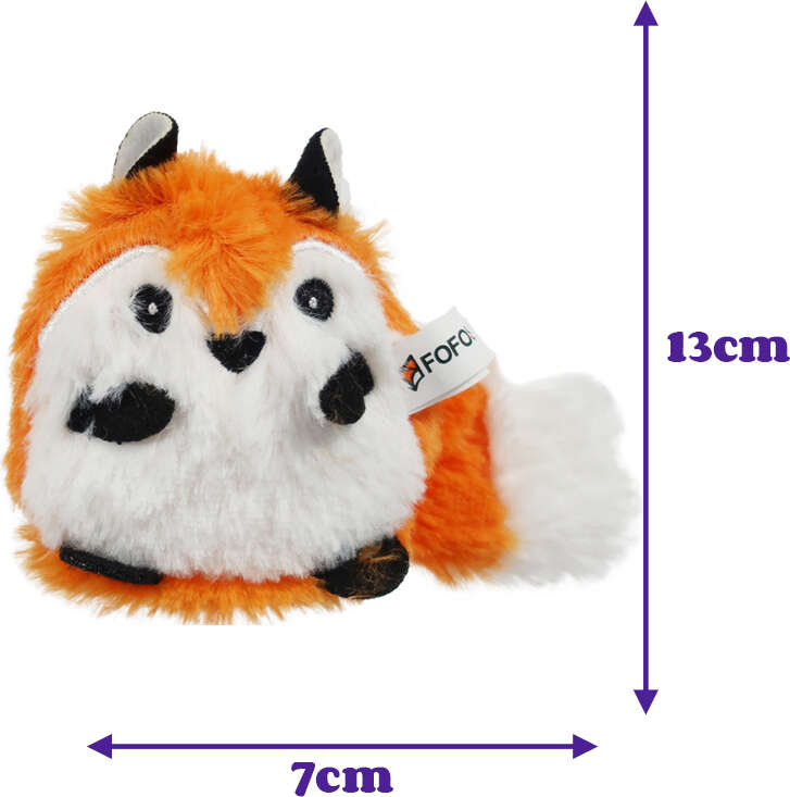 Brinquedo Pelúcia Fofos Fazenda Raposa com Catnip para Gatos - Tam. Único