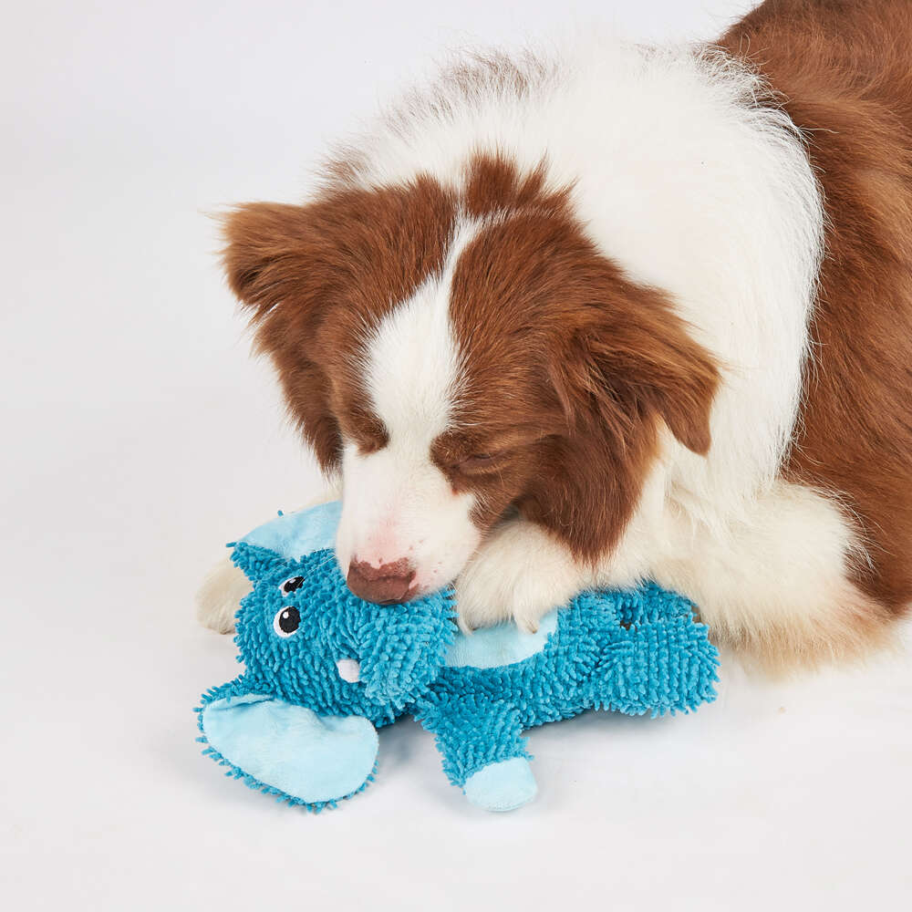 Brinquedo Pelúcia Fofos Chenille Tough Animais Elefante para Cães - Tam. Único