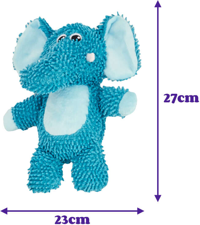 Brinquedo Pelúcia Fofos Chenille Tough Animais Elefante para Cães - Tam. Único