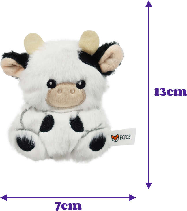 Brinquedo Pelúcia Fofos Fazenda Vaca com Catnip para Gatos - Tam. Único
