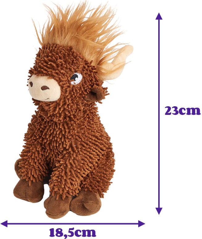 Brinquedo Pelúcia Fofos Chenille Tough Animais Iaque para Cães - Tam. Único