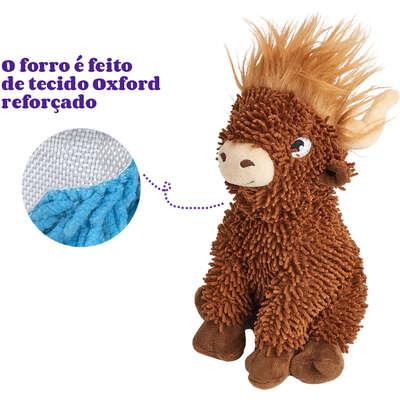 Brinquedo Pelúcia Fofos Chenille Tough Animais Iaque para Cães