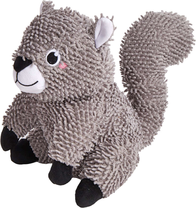 Brinquedo Pelúcia Fofos Chenille Tough Animais Esquilo para Cães - Tam. Único