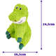 Brinquedo Pelúcia Fofos Chenille Tough Animais Jacaré para Cães