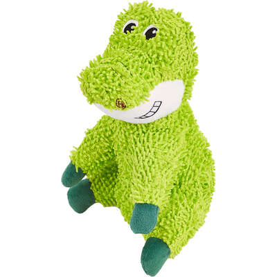 Brinquedo Pelúcia Fofos Chenille Tough Animais Jacaré para Cães