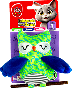 Brinquedo com Matatabi Tex Brasil Corujinha para Gatos - Tam. Único