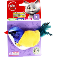 Brinquedo Tex Brasil Pássaro Piu Piu Azul para Gatos - Tam. Único