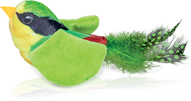Brinquedo Tex Brasil Pássaro Piu Piu Colorido para Gatos - Tam. Único