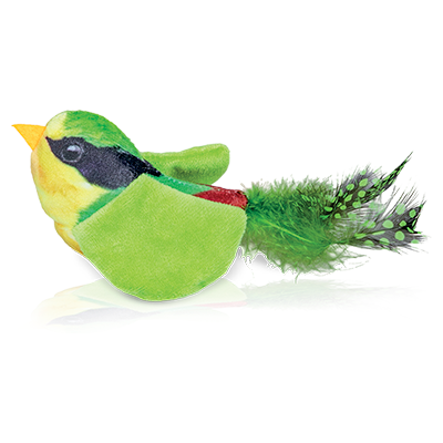 Brinquedo Tex Brasil Pássaro Piu Piu Colorido para Gatos