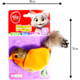 Brinquedo Tex Brasil Pássaro Piu Piu Laranja para Gatos”
