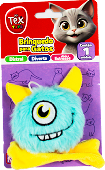 Brinquedo Luxo Tex Brasil Monstrinho Catnip para Gatos - Tam. Único