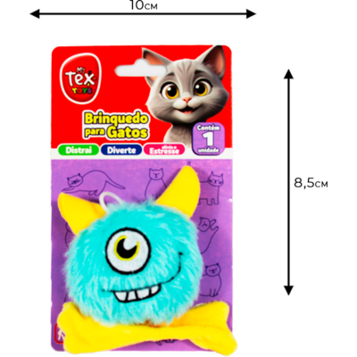Brinquedo Luxo Tex Brasil Monstrinho Catnip para Gatos