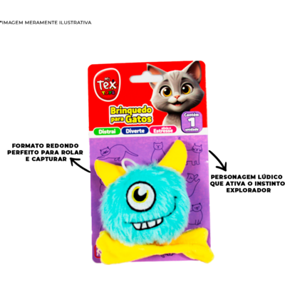 Brinquedo Luxo Tex Brasil Monstrinho Catnip para Gatos