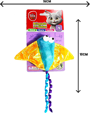 Brinquedo Tex Brasil Arraia Voadora para Gatos - Tam. Único
