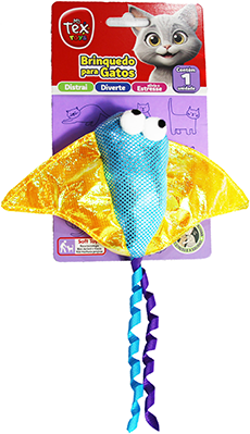 Brinquedo Tex Brasil Arraia Voadora para Gatos - Tam. Único