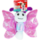 Brinquedo Tex Brasil Borboleta Voadora Rosa para Cães
