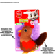 Brinquedo Tex Brasil Galinho Voador Catnip Marrom para Gatos