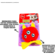 Brinquedo Tex Brasil Monstro 3 Olhos Catnip Vermelho para Gatos