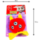 Brinquedo Tex Brasil Monstro 3 Olhos Catnip Vermelho para Gatos