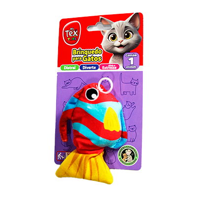 Brinquedo Tex Brasil Peixe Voador Catnip para Gatos