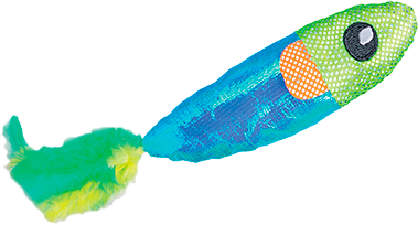Brinquedo Tex Brasil Peixinho Brilhante para Gatos - Tam. Único