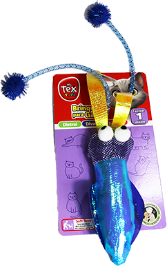 Brinquedo Tex Brasil Polvo Azul para Gatos - Tam. Único