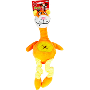 Brinquedo Pelúcia Tex Brasil Gato com Mordedor Amarelo para Cães - Tam. Único