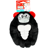 Brinquedo Pelúcia Tex Brasil Gorila com Mordedor Preto para Cães - Tam. Único