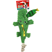 Brinquedo Pelúcia Tex Brasil Jacaré com Corda Verde para Cães - Tam. Único
